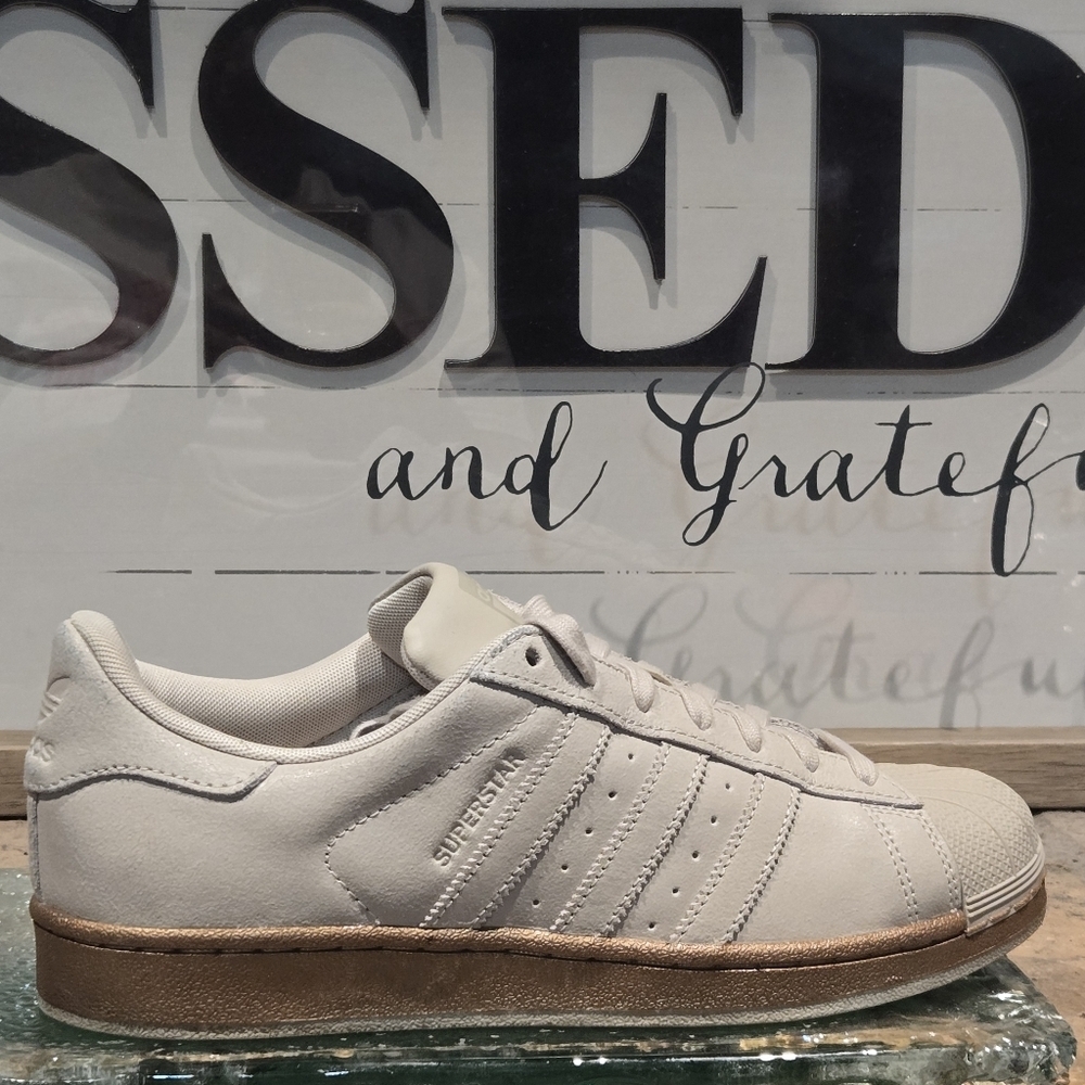 Adidas Originals Superstar Cream Gold Outer Sole Mens 11 #BB8117